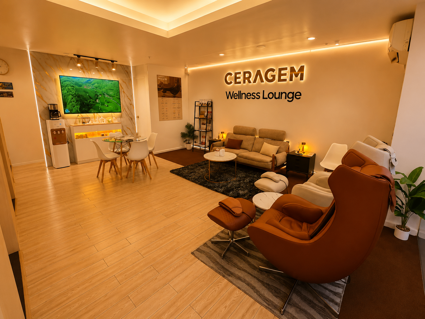 CERAGEM Shaw Wellness Lounge interior