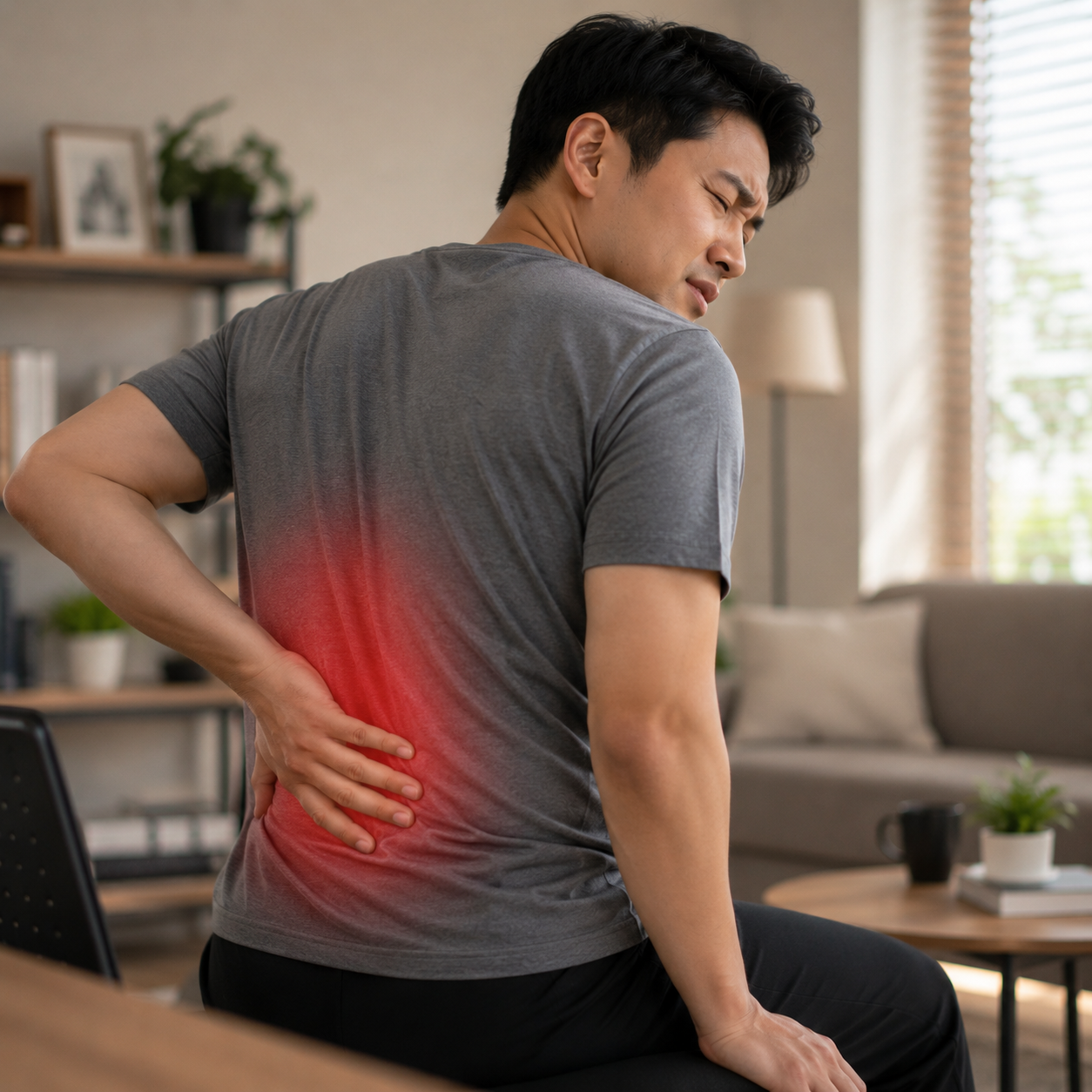Back discomfort