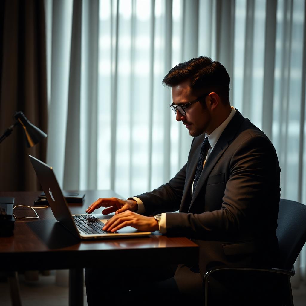 Professional working