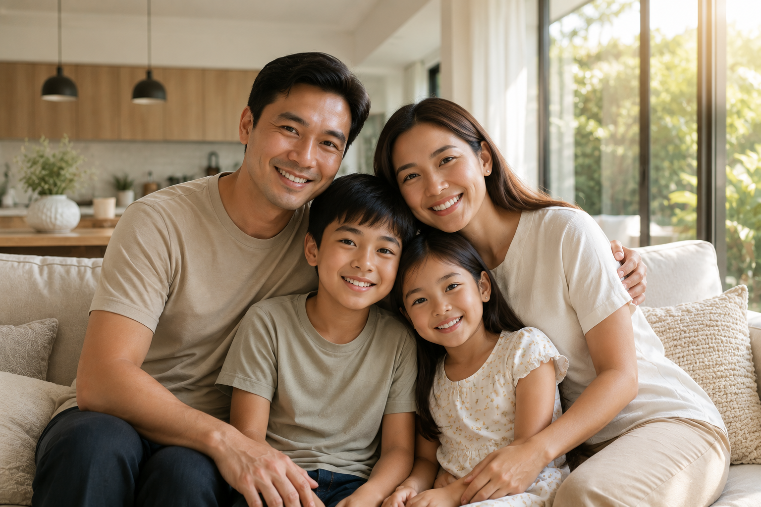 Illustration of a family