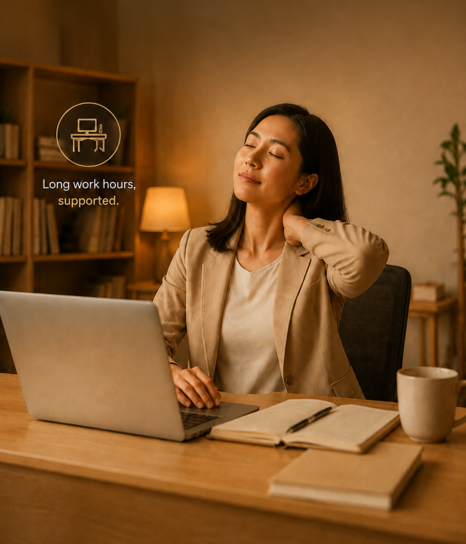 Long work hours, supported