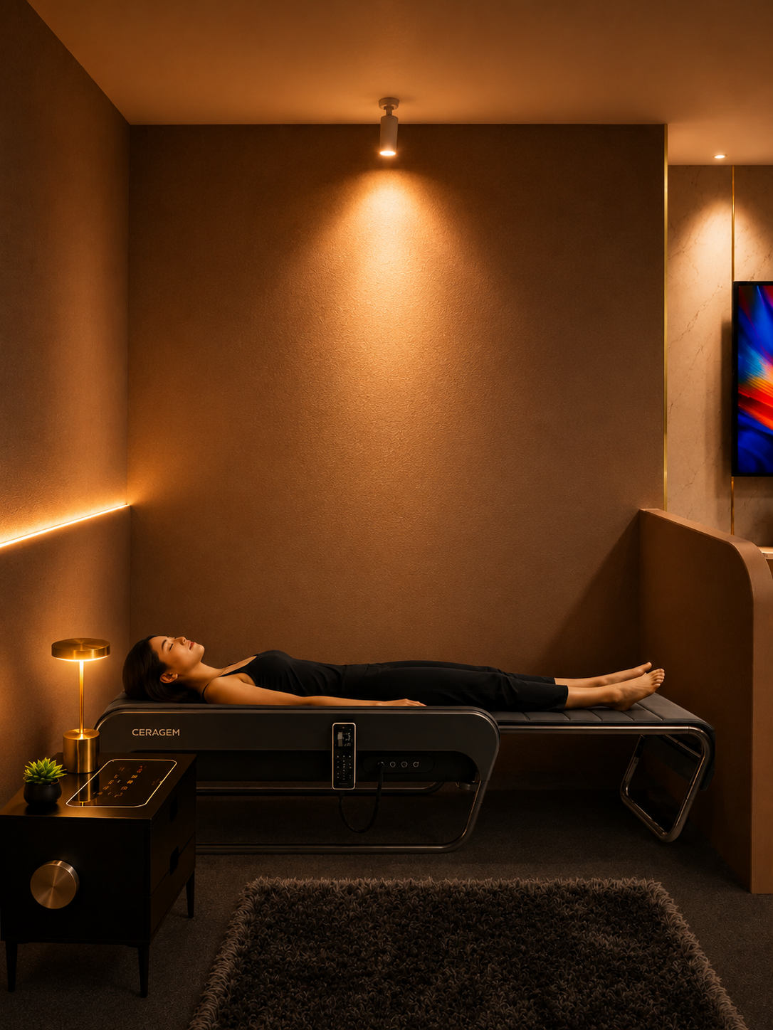 The CERAGEM Shaw Wellness Lounge interior